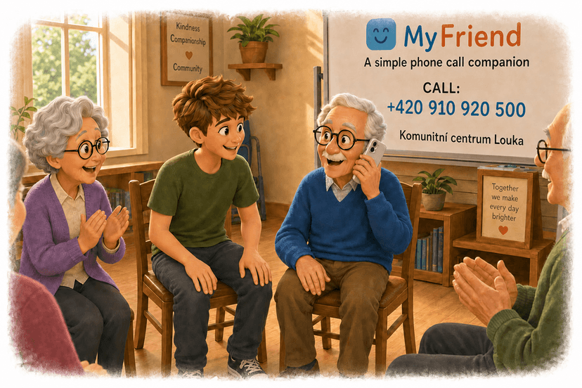 Akce DigiPřítele v domově seniorů v Praze