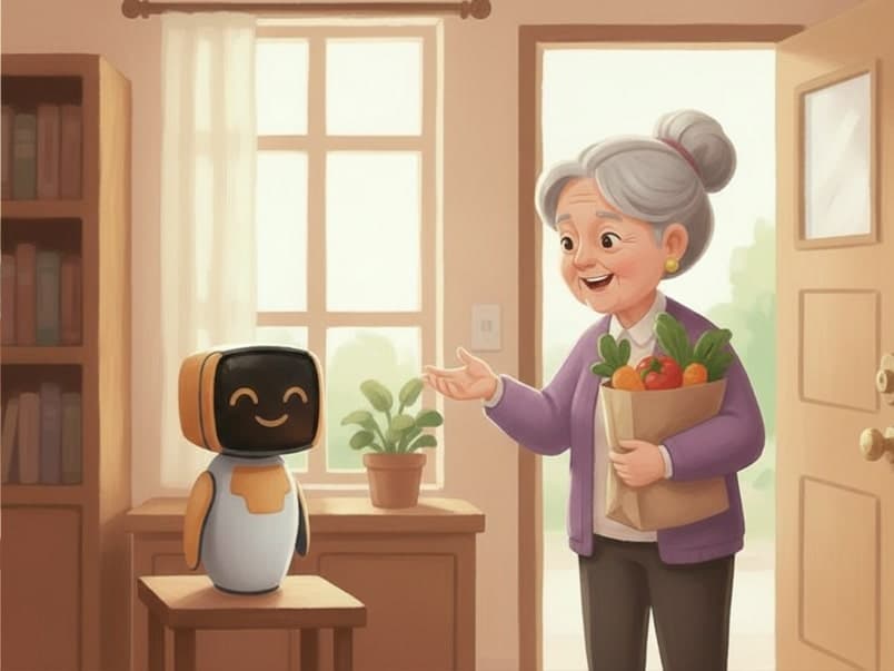 Robot si povídá se seniorem